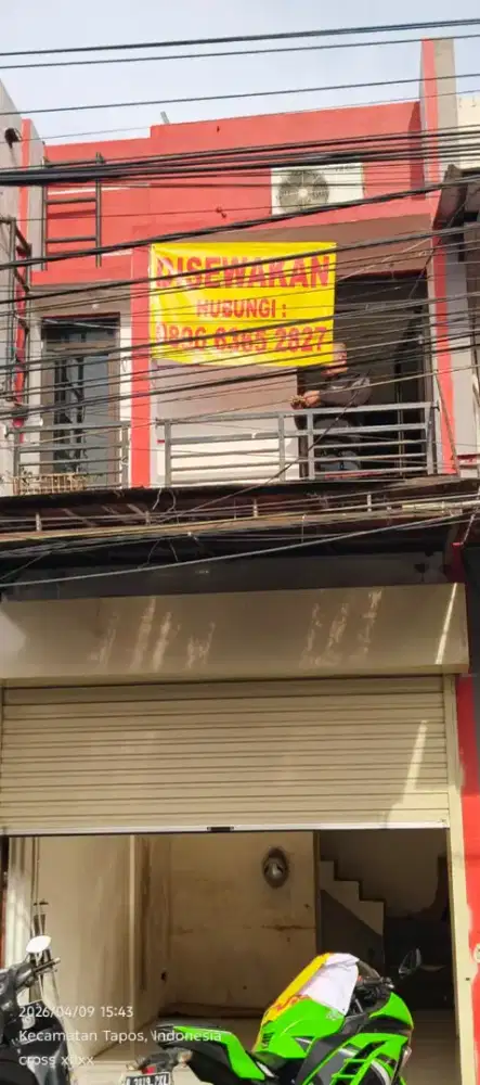 Disewakan Ruko 2 lantai. 1,2jt/ bulan