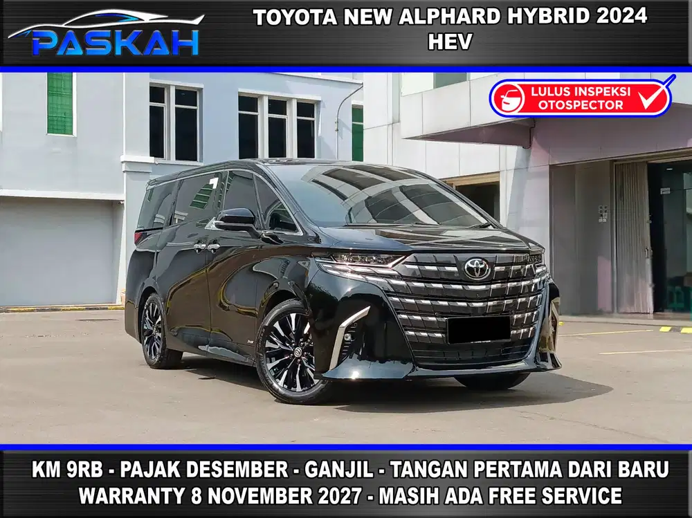 PAJAK=DESEMBER Km=9rb BUNGA=4% Genap Toyota ALPHARD HYBRID 2024 1
