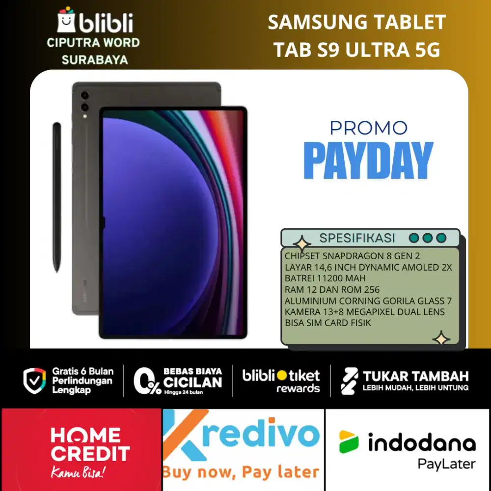 Samsung Tab S9 Ultra 5G Promo Payday Unit Terbatas