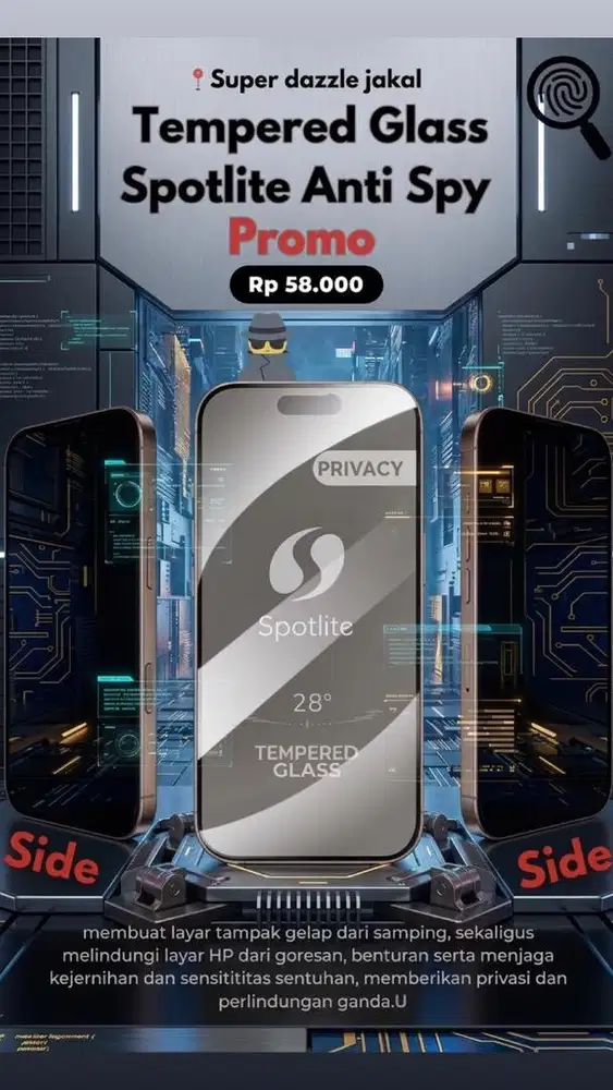 Tempered Glass Spotlite Spy