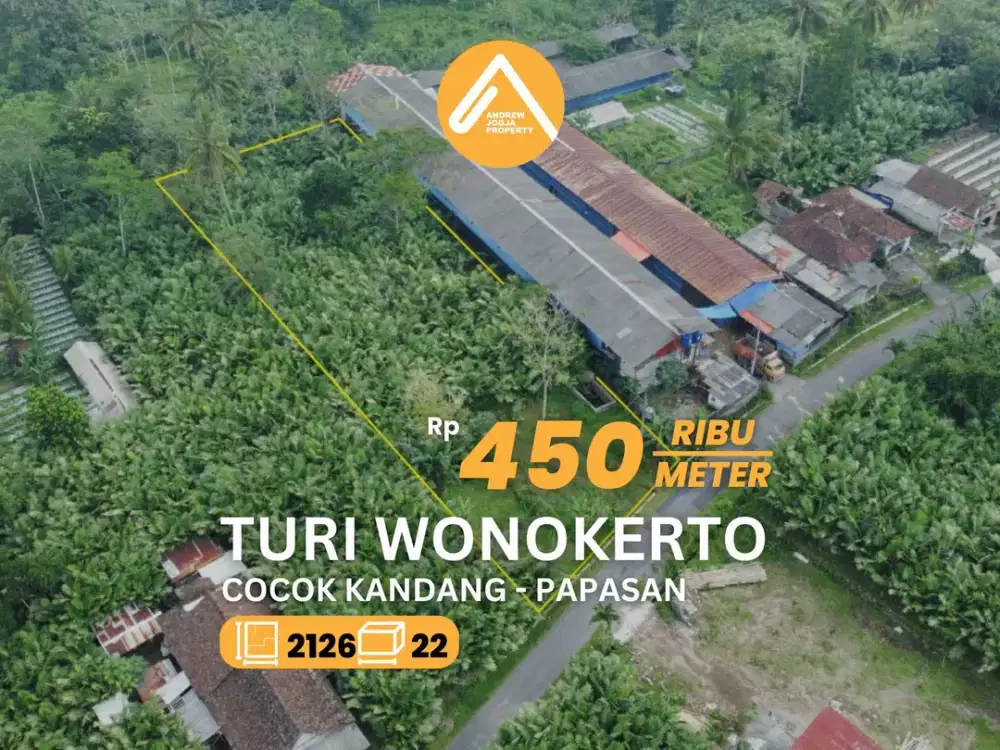 Jual Tanah Turi Wonokerto Cocok Untuk Bertanam dan Ternak