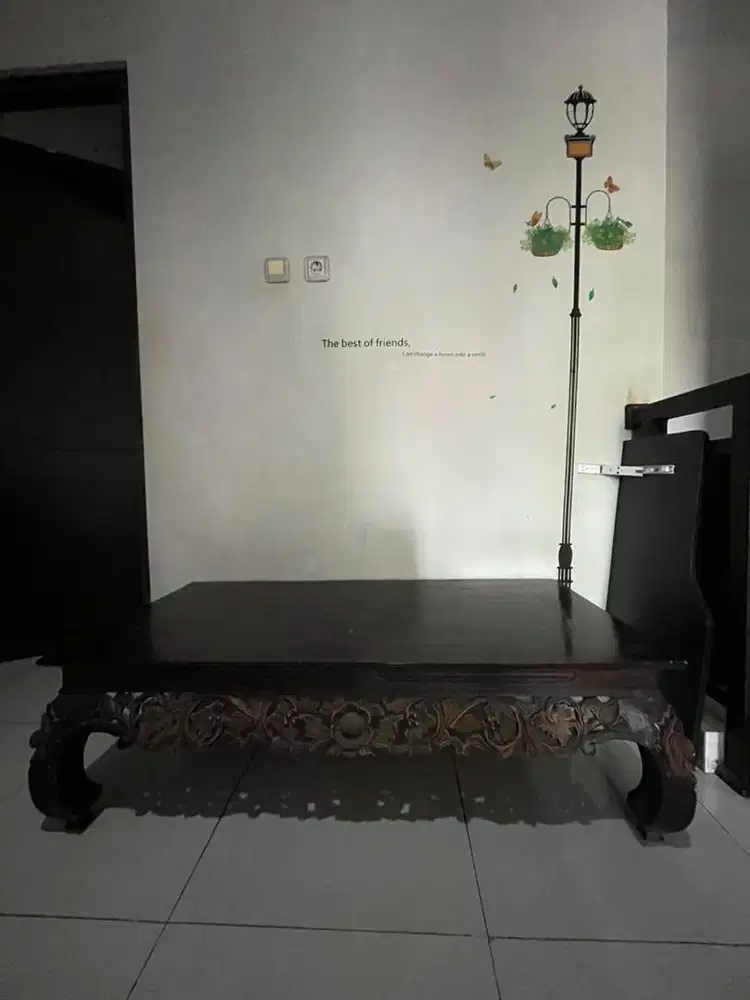 Meja tamu/makan lesehan jati