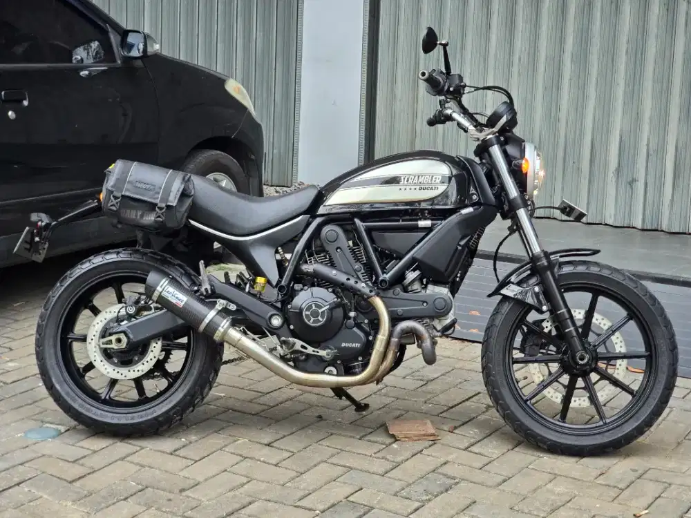 Moge Naked Ducati Scrambler 400 th 2017 Pmk Km15rb Like New Modif