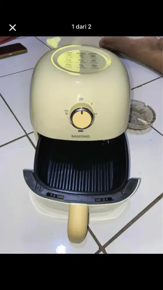 Dry fryer baru buka dus