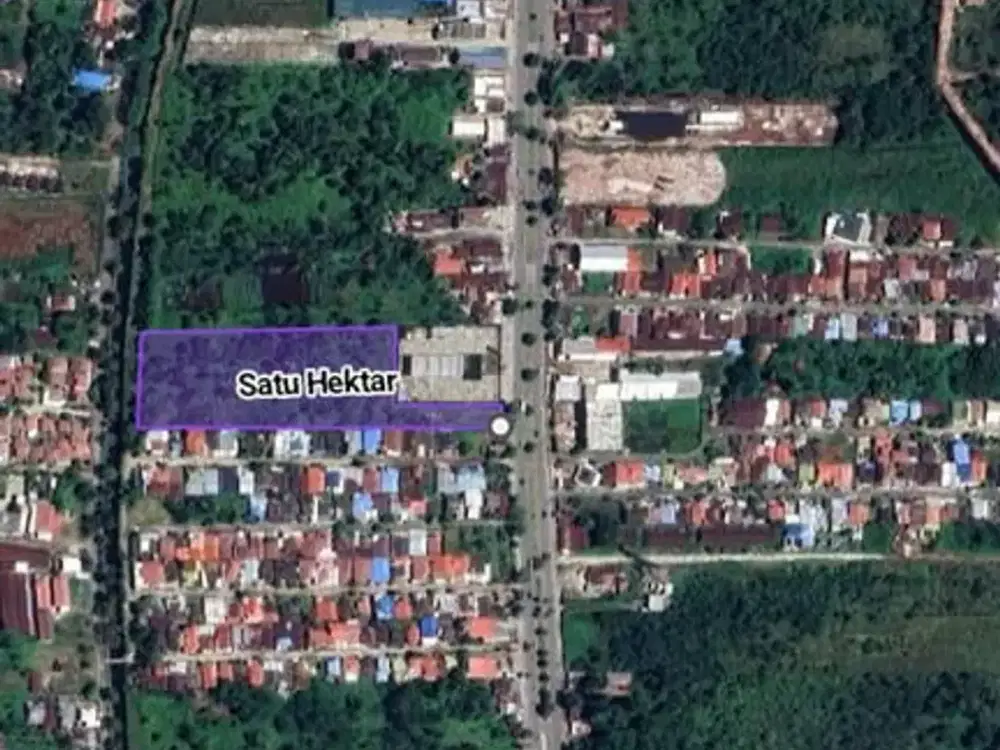 Jl. RTA Milono Induk Km.6.5 satu Hektar lebih samping SPBU yang tidak jadi (Ahmad Dody)