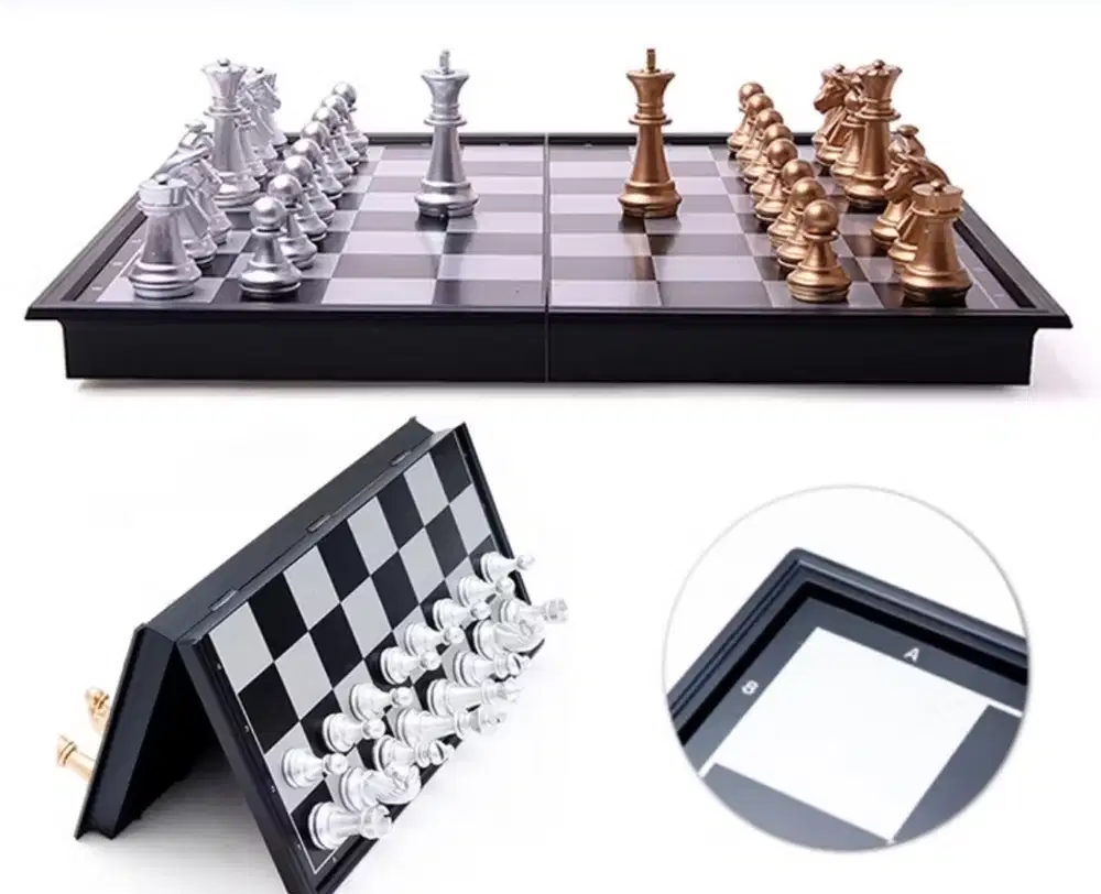 1 SET MAGNET CHESS, CATUR MAGNET SIZE 25x25