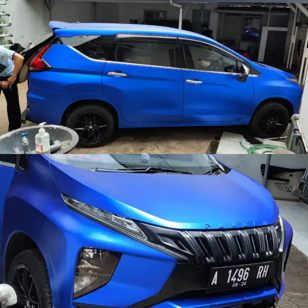 Panggilan wrapping sticker kaca film cover jok mobil Murmer