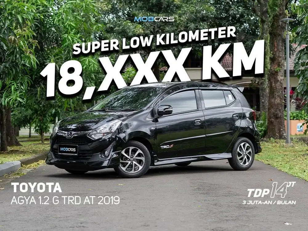 AGYA G 1.2 TRD AT MATIC 2019 VERY LOW KILOMETER