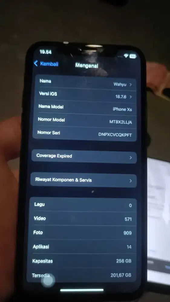 iPhone XS 255gb inter hp+casan sinyal aman normal