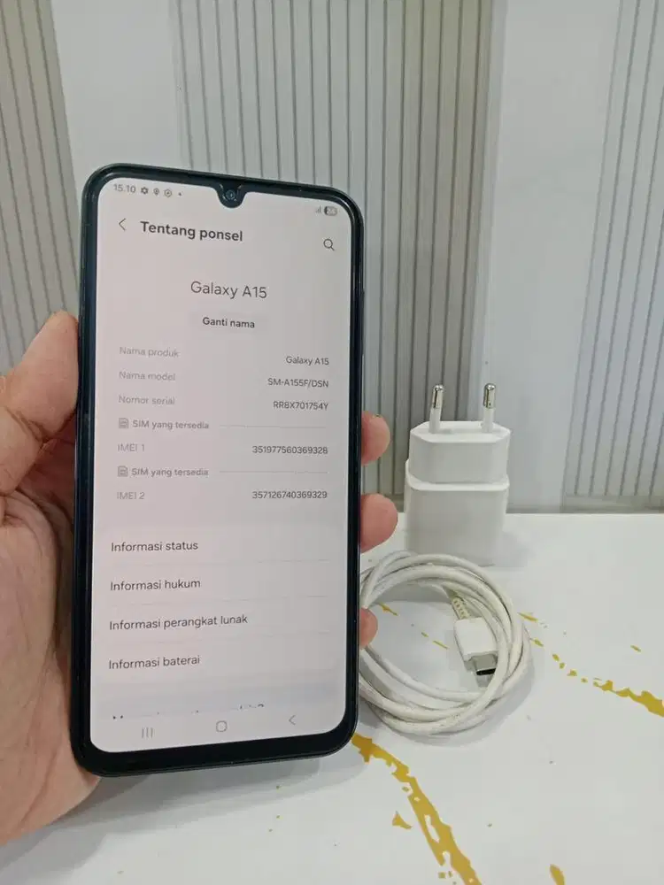 Samsung A15 4G 8/128 unit carger