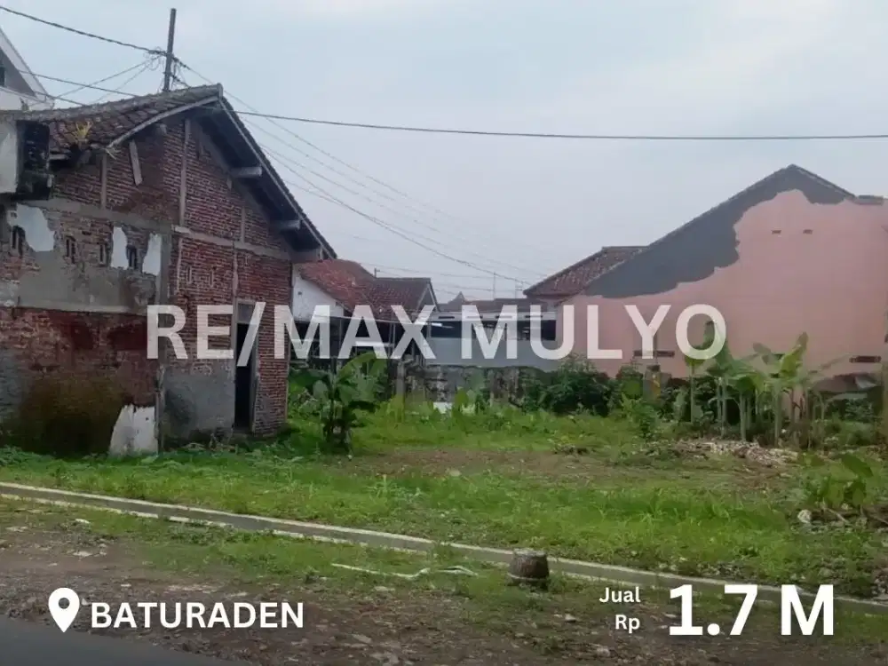 Tanah Plus Bangunan dijual Siap Bangun dan Strategis Area Baturaden