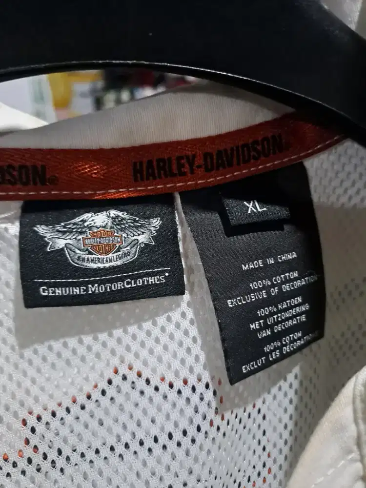 Baju lengan pendek HD logo bordir Original