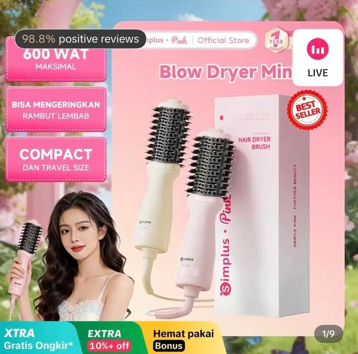 Blowdryer mini 3 in 1