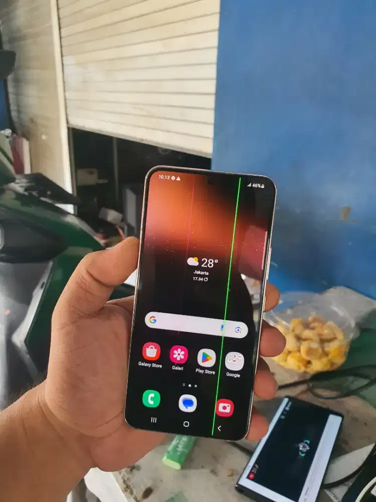 SAMSUNG GALAXY S22 SEIN 5G 8/256 GB MINUS GARIS FUNGSI NORMAL