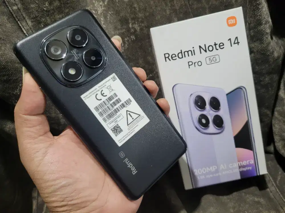 Redmi Note 14 pro 5G ram 8/256gb mulus fullset nomonus