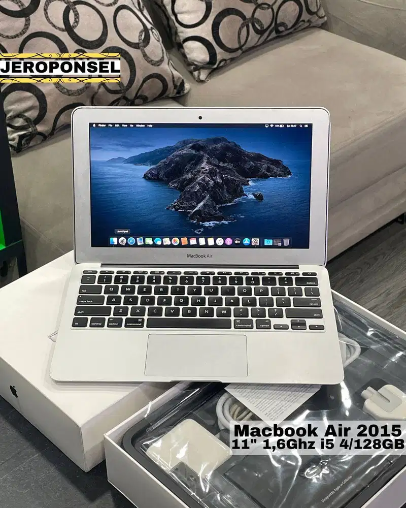 MACBOOK AIR 2015 11” 4/128GB FULL SET ORIGINAL GARANSI