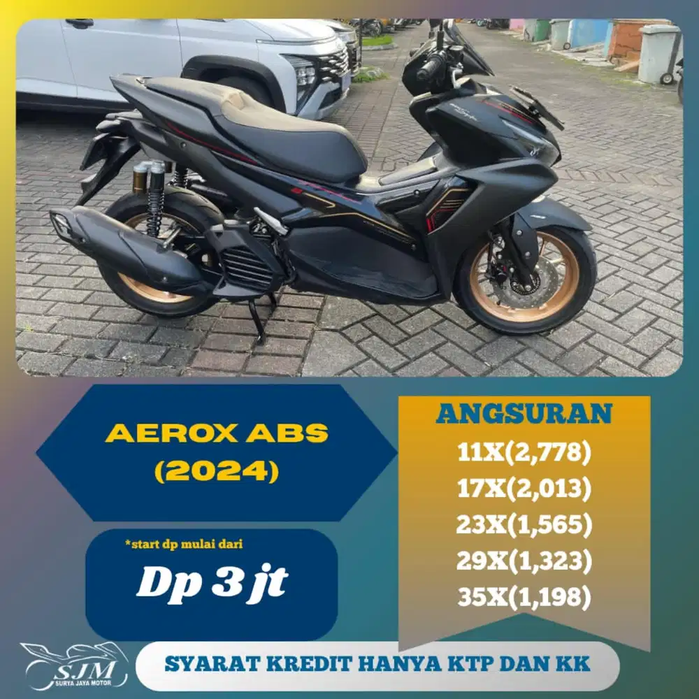 Aerox Con ABS 2024 Pajak Panjang