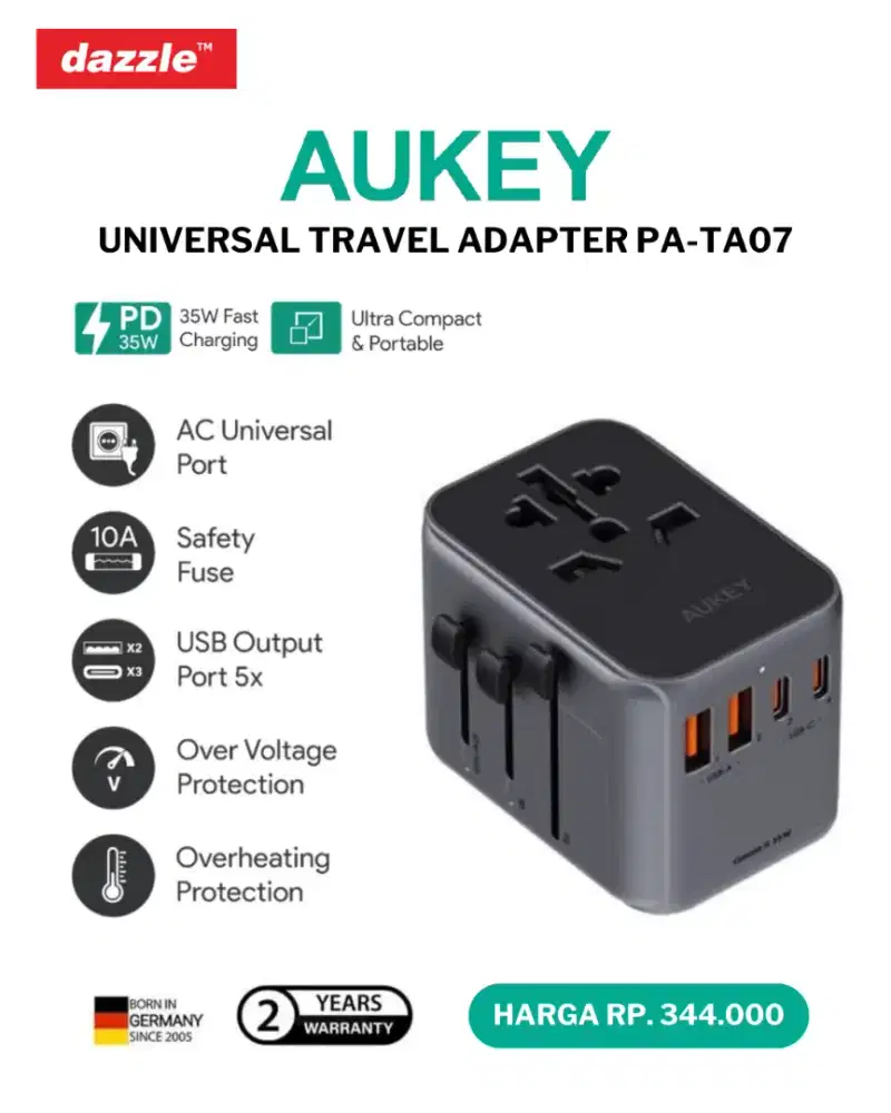 AUKEY UNIVERSAL TRAVEL ADAPTER PA-TA07