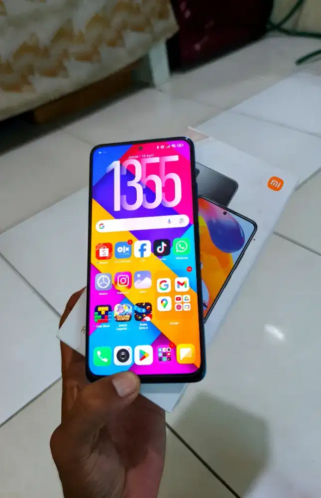 Xiaomi note 11 pro 5G fulset Ram 8+8/128gb siap pakai