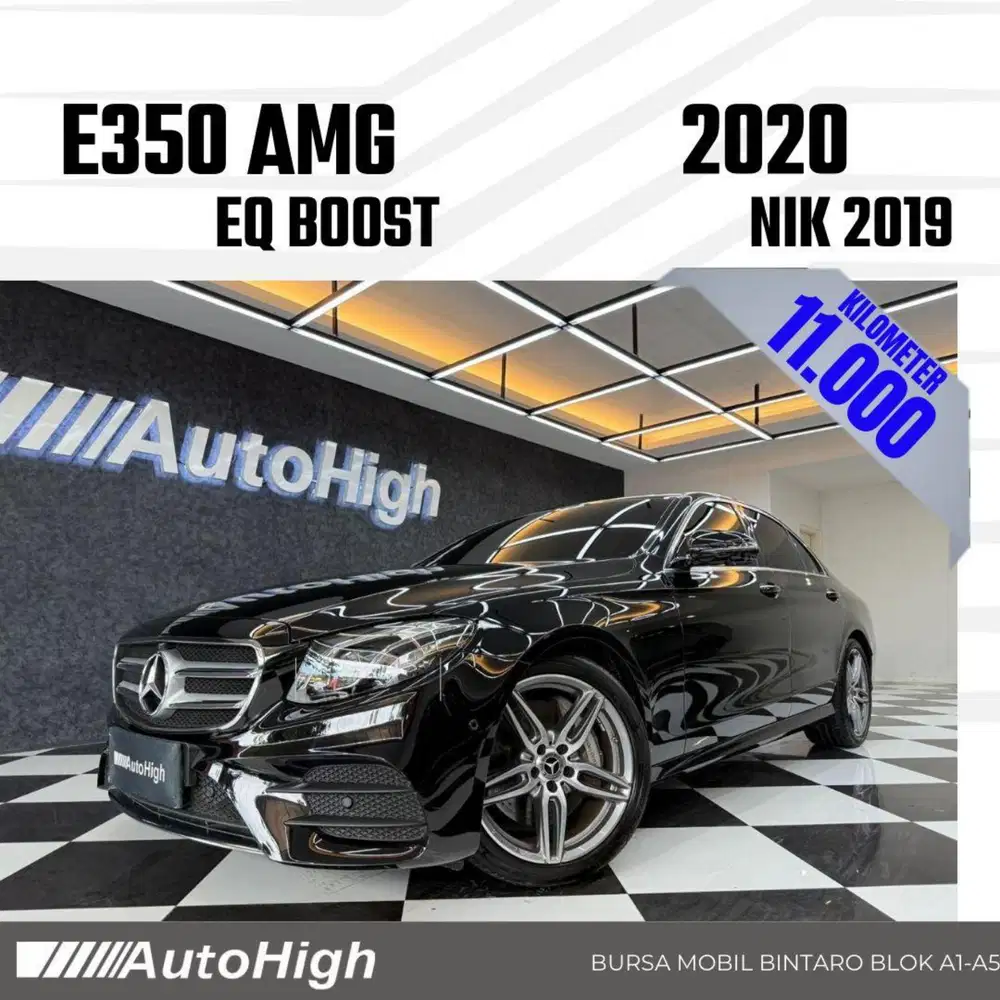DP10% [Km11.000] E350 AMG EQ Boost 2019 Black Reg 2020 #AUTOHIGH