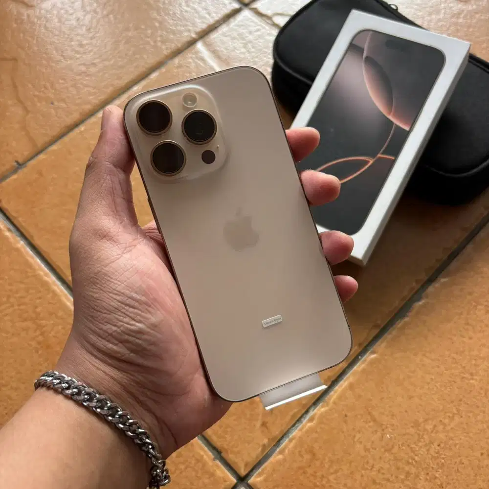 iPhone 16 Pro 128GB Desert Titanium NEW IBOX (GARANSI BELUM AKTIF)