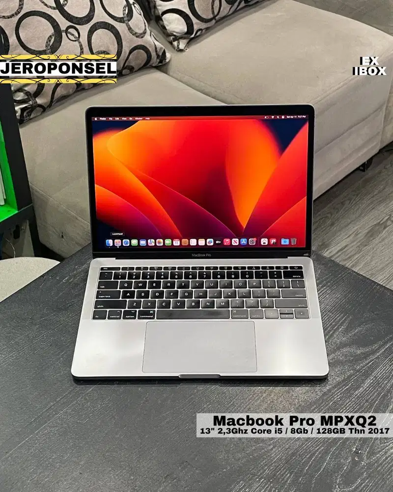 MACBOOK PRO 2017 13” 8/128GB GRAY EX IBOX MULUS ORIGINAL GARANSI
