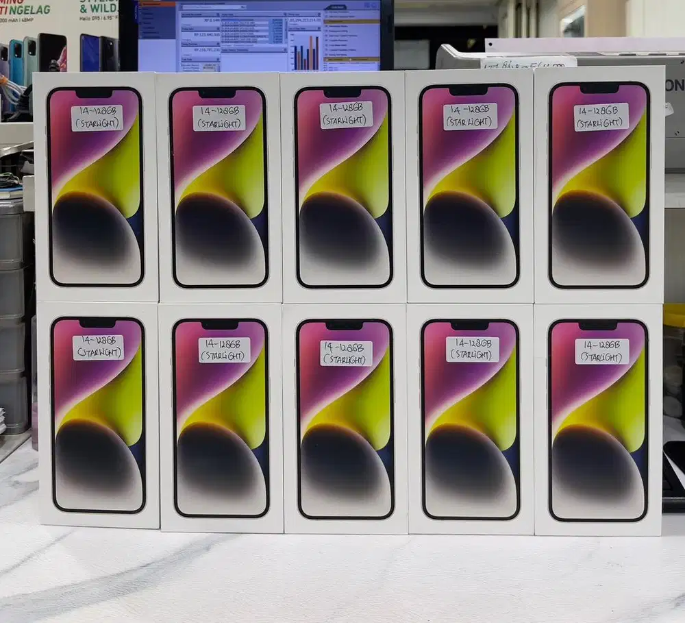 Baru...IPhone 14 128Gb Garansi Resmi (Warna : Starlight)