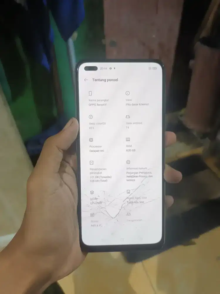 Oppo reno 4f 8/128 hp casan tipe c