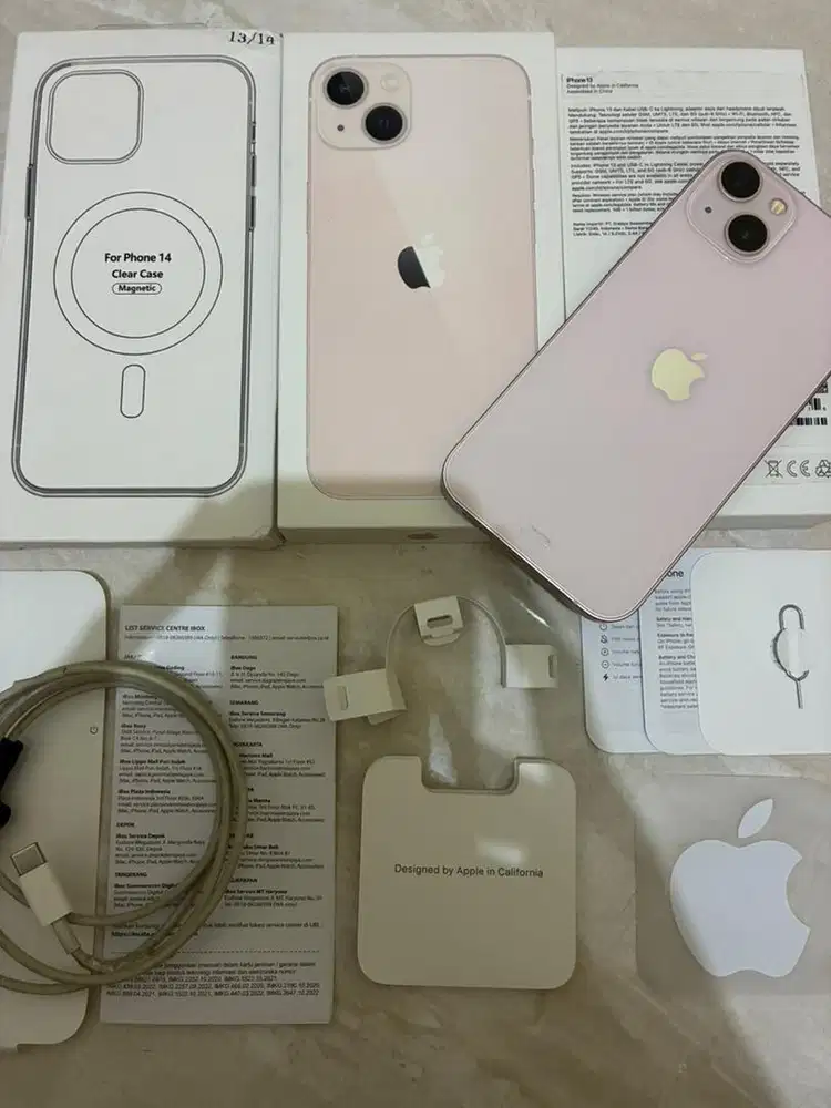 Apple iPhone 13 128GB Pink Eks Garansi Resmi iBox Indonesia Lengkap