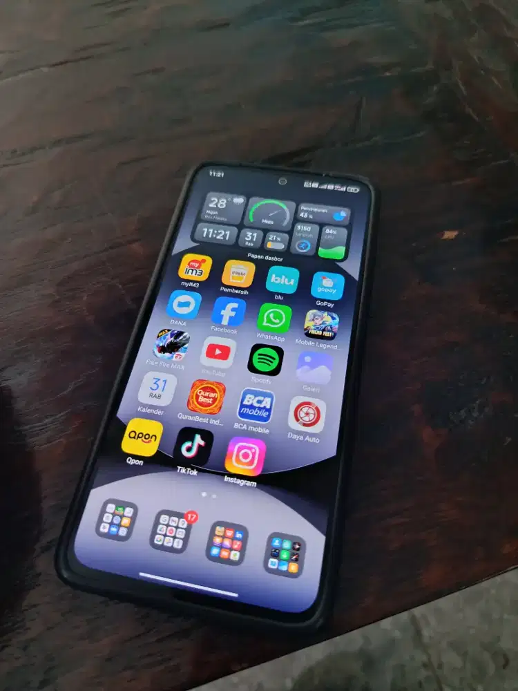 REDMI NOT 14 4 G pemakaian ( 8 bulan)