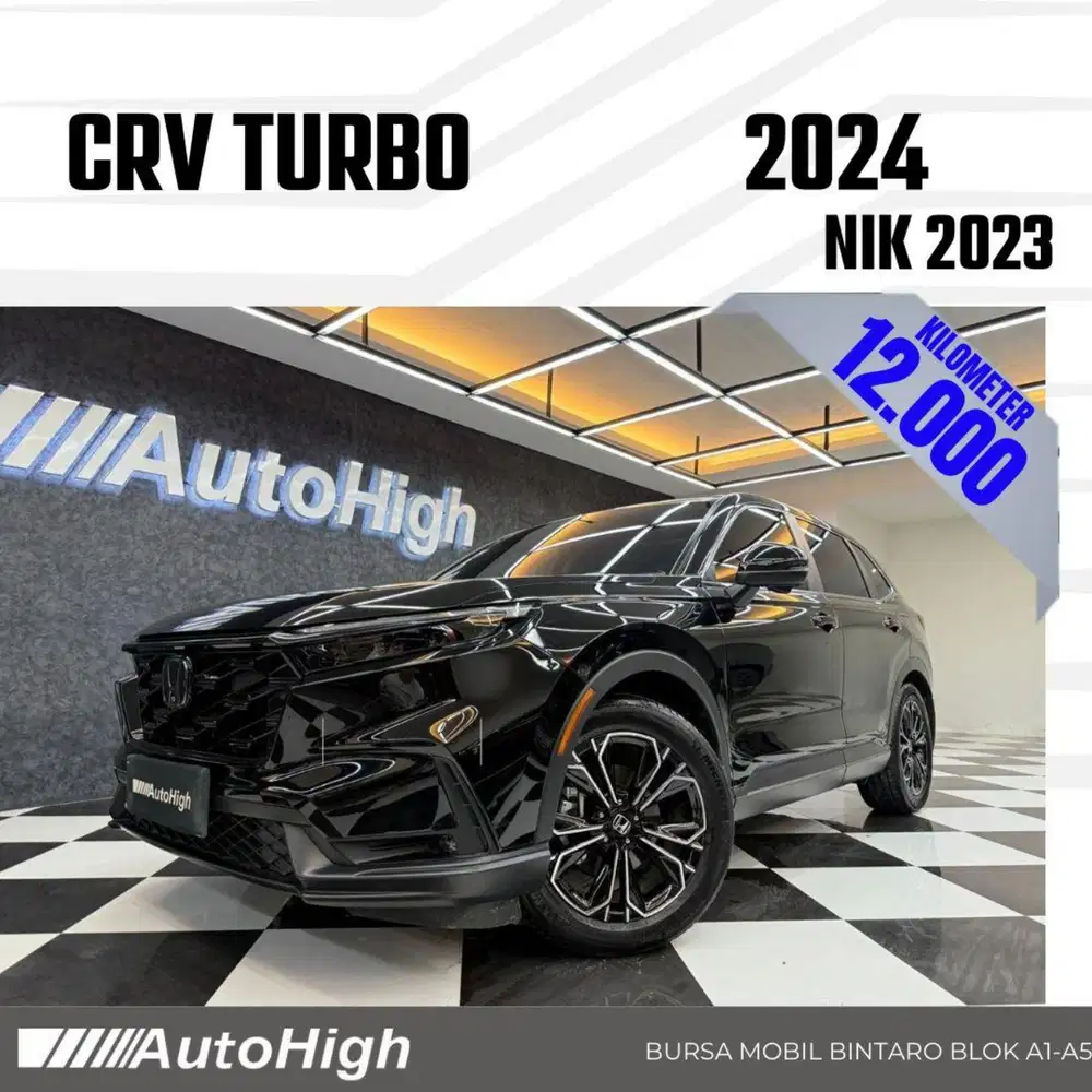 DP10% [Km12.000] CRV Turbo 2023 Black / CR-V Hybrid Reg 2025 #AUTOHIGH