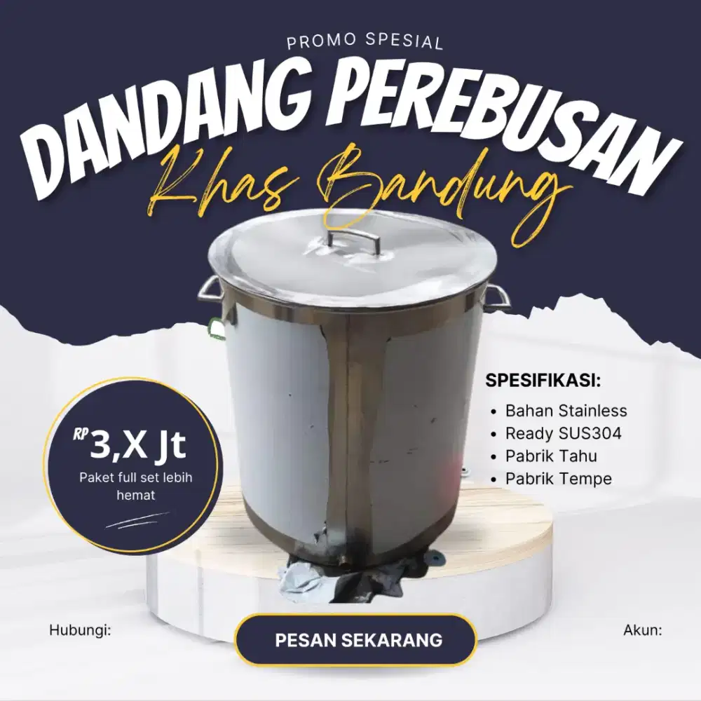 Dandang Perebusan Tahu dan Tempe