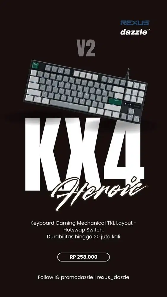 Keyboard gaming rexus KX4 V2