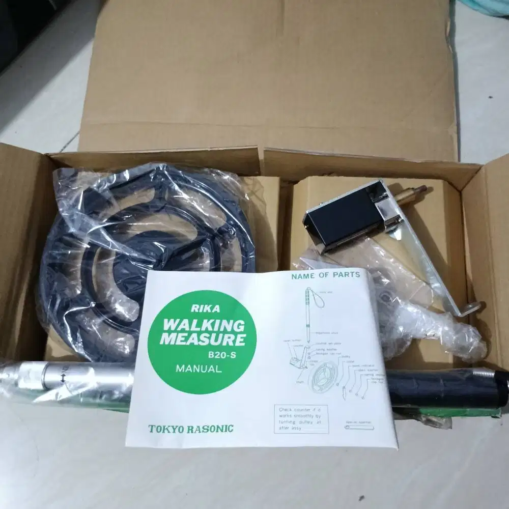 Walking Measure Meteran Jalan TOKYO RIKA Single Wheels B20S JAPAN