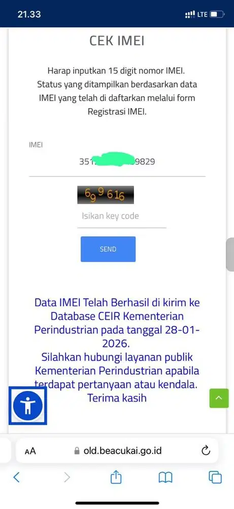 Iphone 13 pro max 128gb beacukai