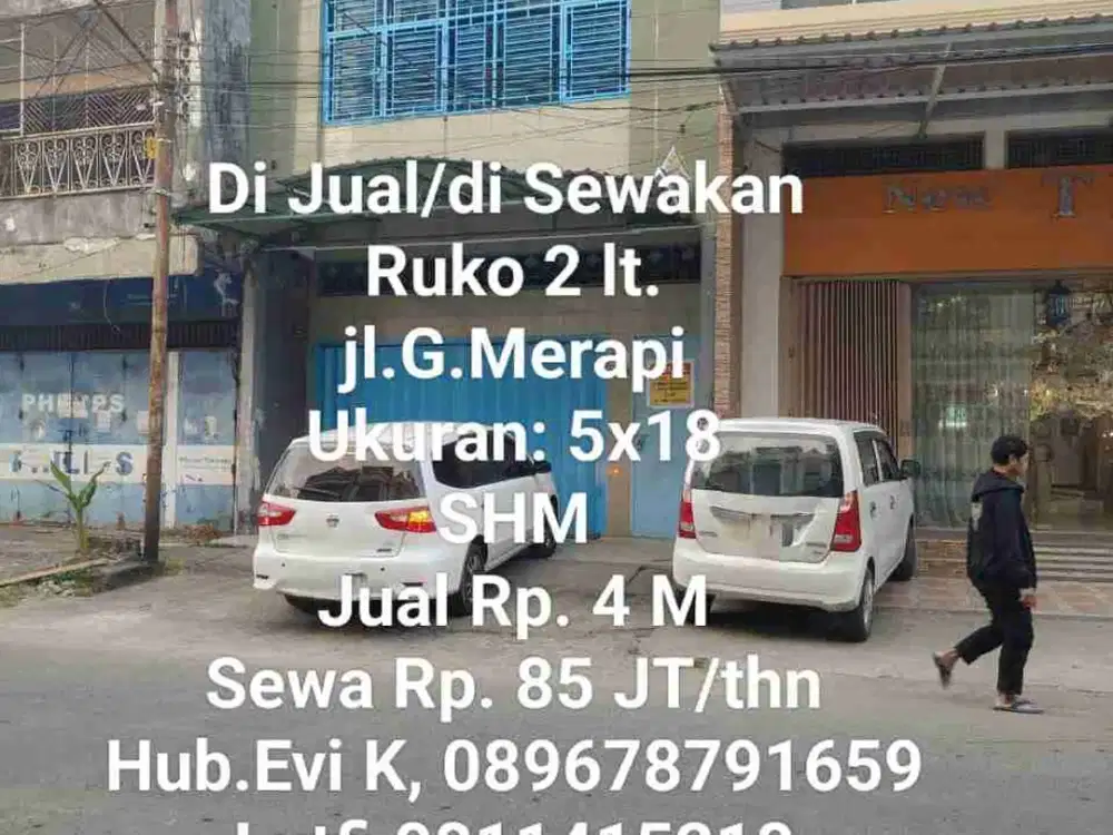 Dijual atau Disewakan Ruko 2 lantai di Jl. G. Merapi Makassar