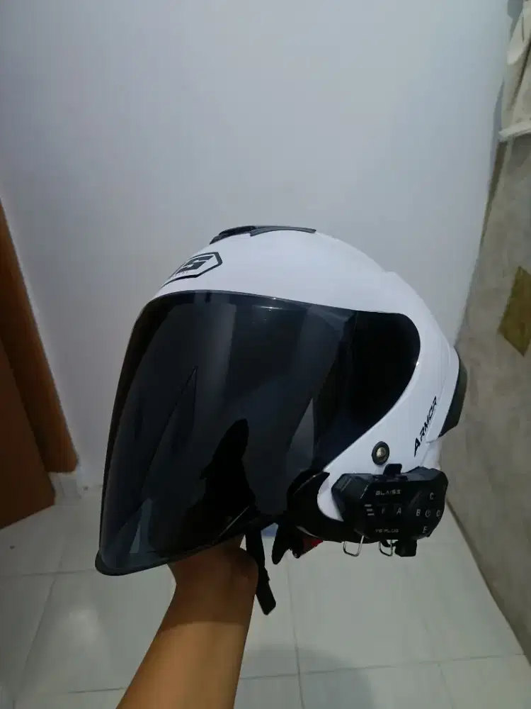 Helm JS White XL Jual Butuh Uang secepatnya