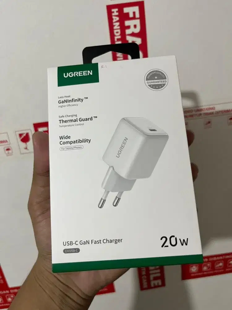 Kepala Charger Ugreen 20 Watt iPhone Type C Gan Fast Charging