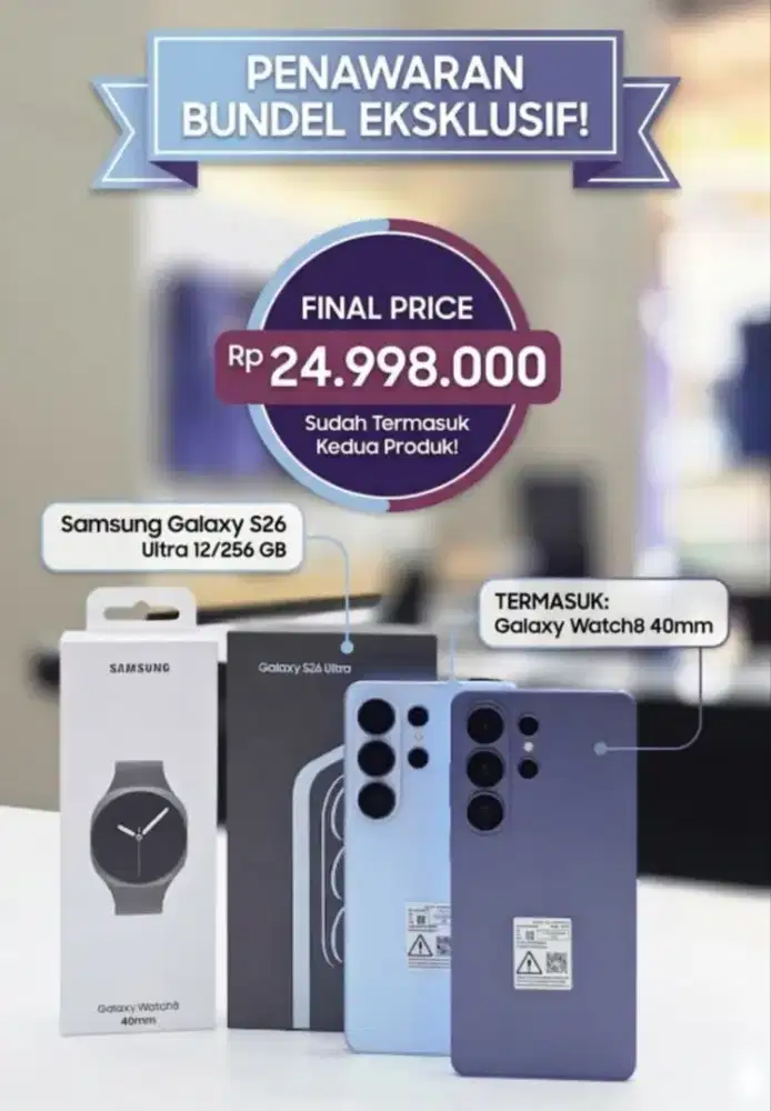 SAMSUNG GALAXY S26ULTRA FREE GALAXY WATCH 8 40MM