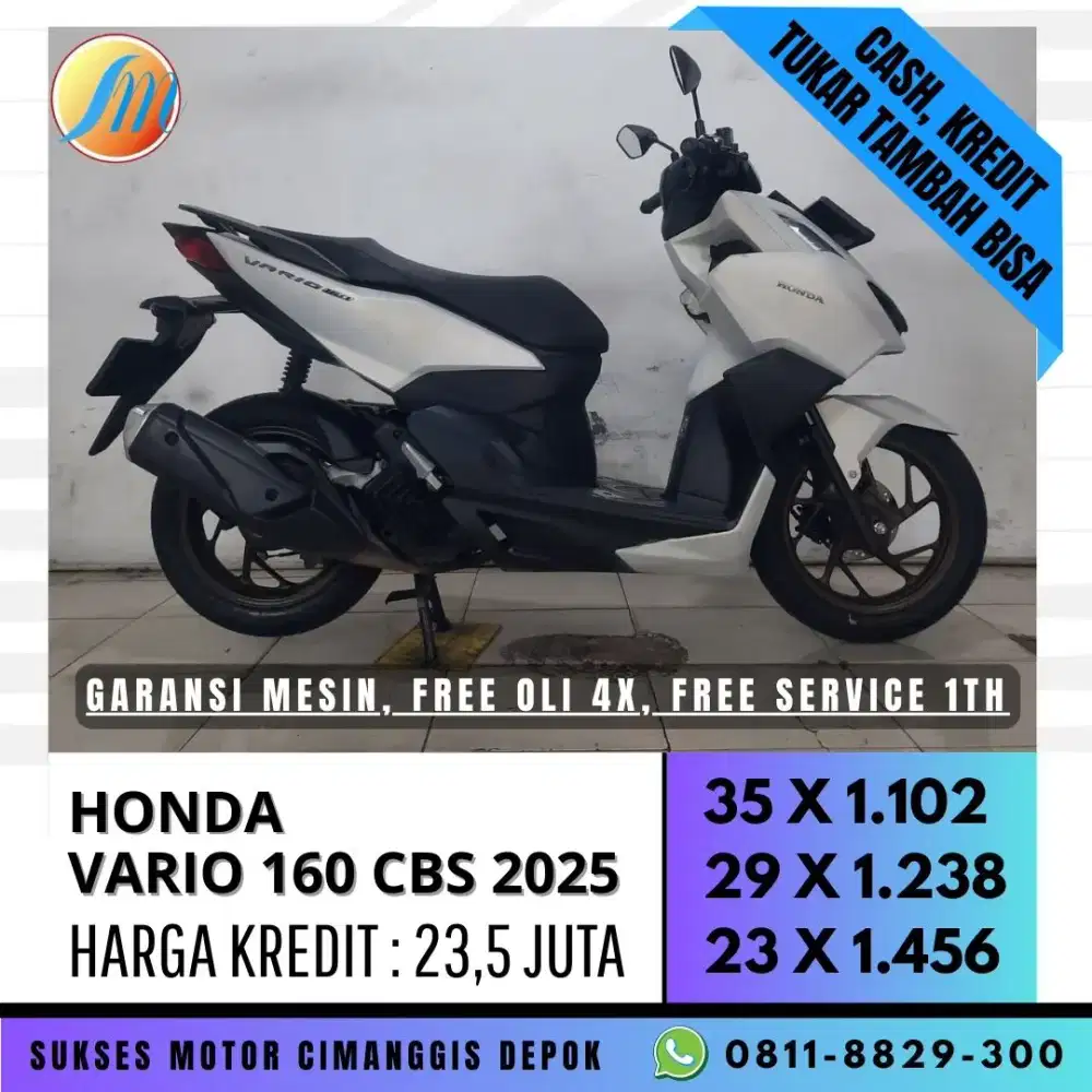 VARIO 160 CBS 2025 TERMURAH PROMO CASHBACK UPTO 700 [SUKSES MOTOR]
