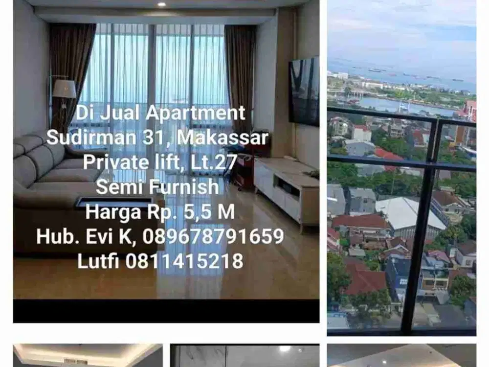 Dijual Apartemen di Sudirman 31 Makassar