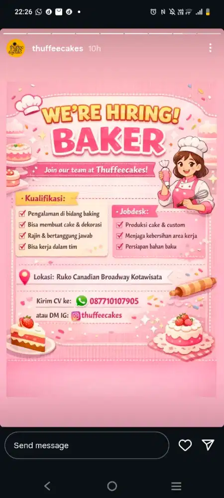 Baker/Kitchen Staff