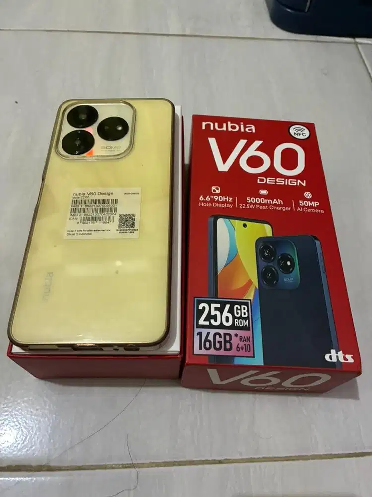 Nubia V60 design nfc