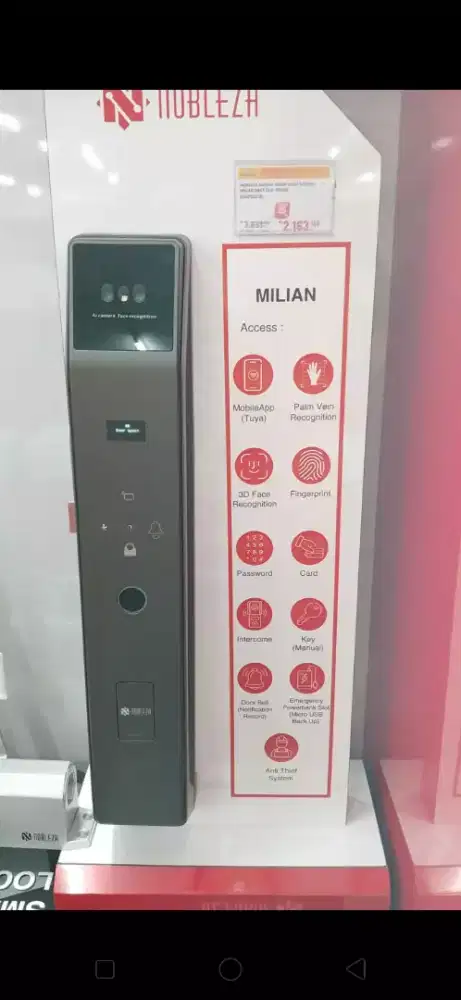 Handle pintu otomatis smart key