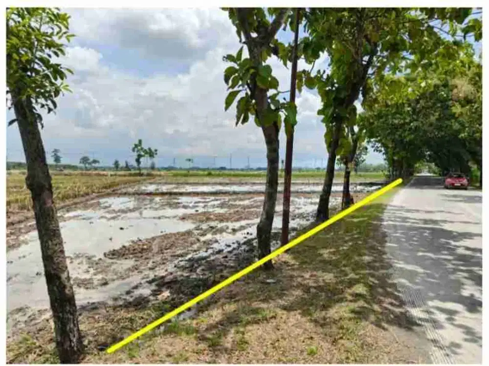 Lahan Murah Industri Sragen Tepi Jalan Raya Dekat Pintu Tol