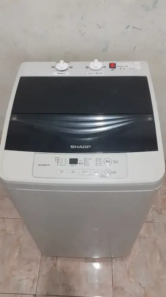 JUAL MSN CUCI 1 TABUNG (SHARP-8KG) SDH MANUAL NORMAL SIAP PAKAI