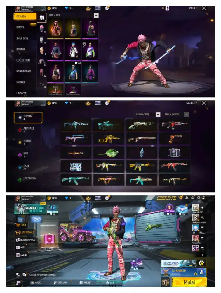 Jual akun ff murah meriah