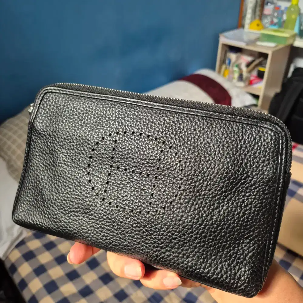 Tas Handbag Hermes Kulit Asli Hitam