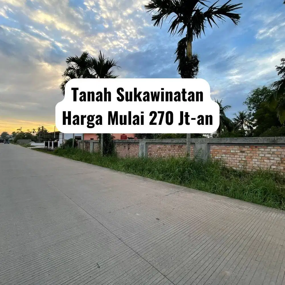 kavling sukawinatan kota palembang