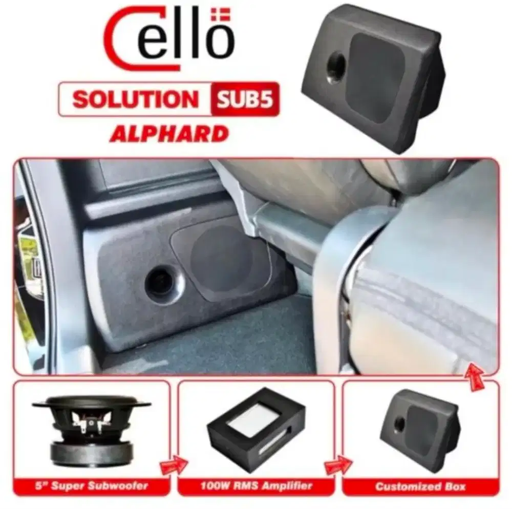 Subwoofer Pasif Cello Original OEM look for Alphard Vellfire anh20